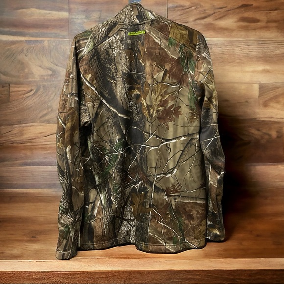 Under Armor Scent Control Soft Shell Fleece Lined Camouflage Zipper Jacket! - Picture 2 of 10